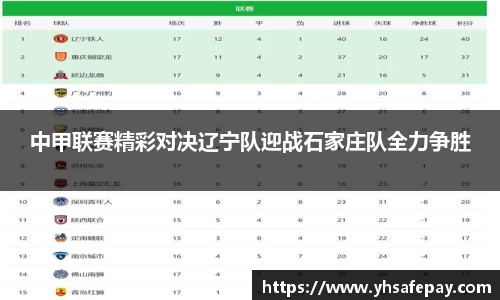 中甲联赛精彩对决辽宁队迎战石家庄队全力争胜